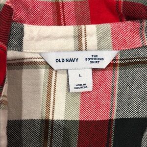 Plaid Red, green, and Black women’s plaid checkered Shirt button up flannel